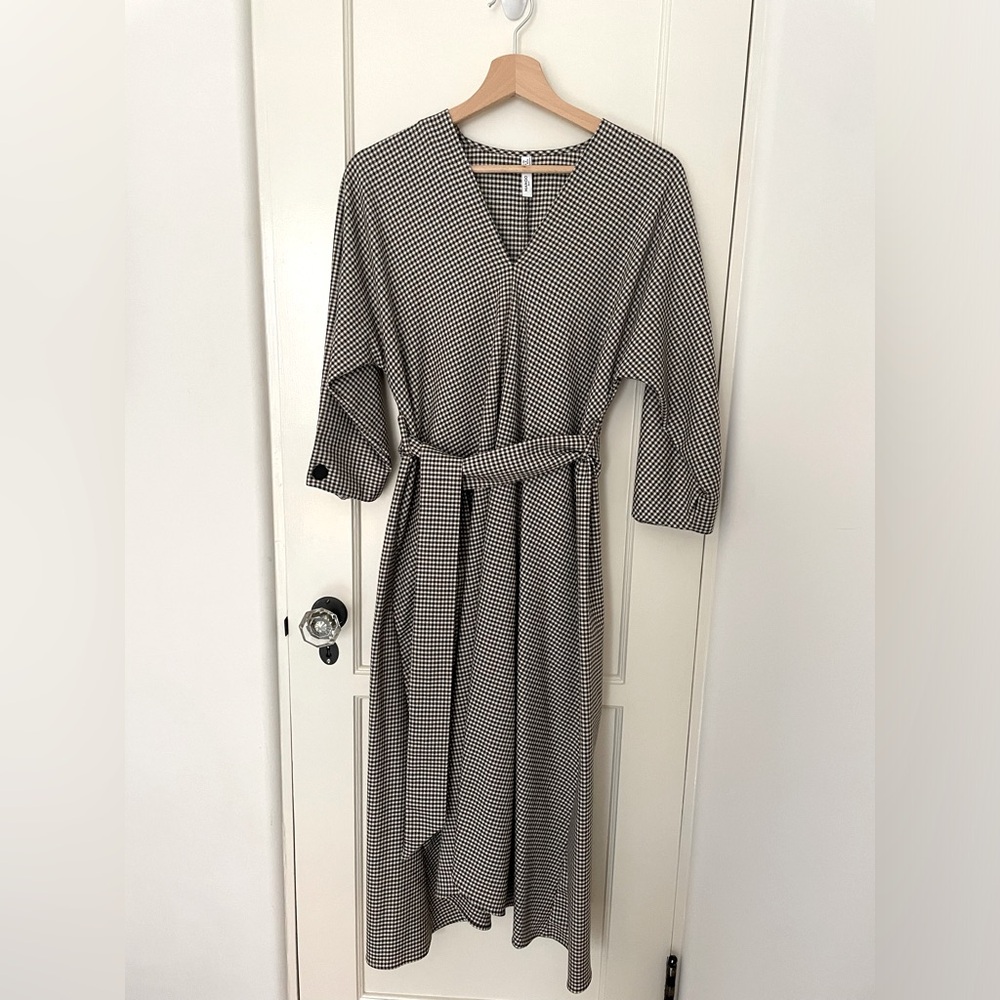 Mango midi dress with belt